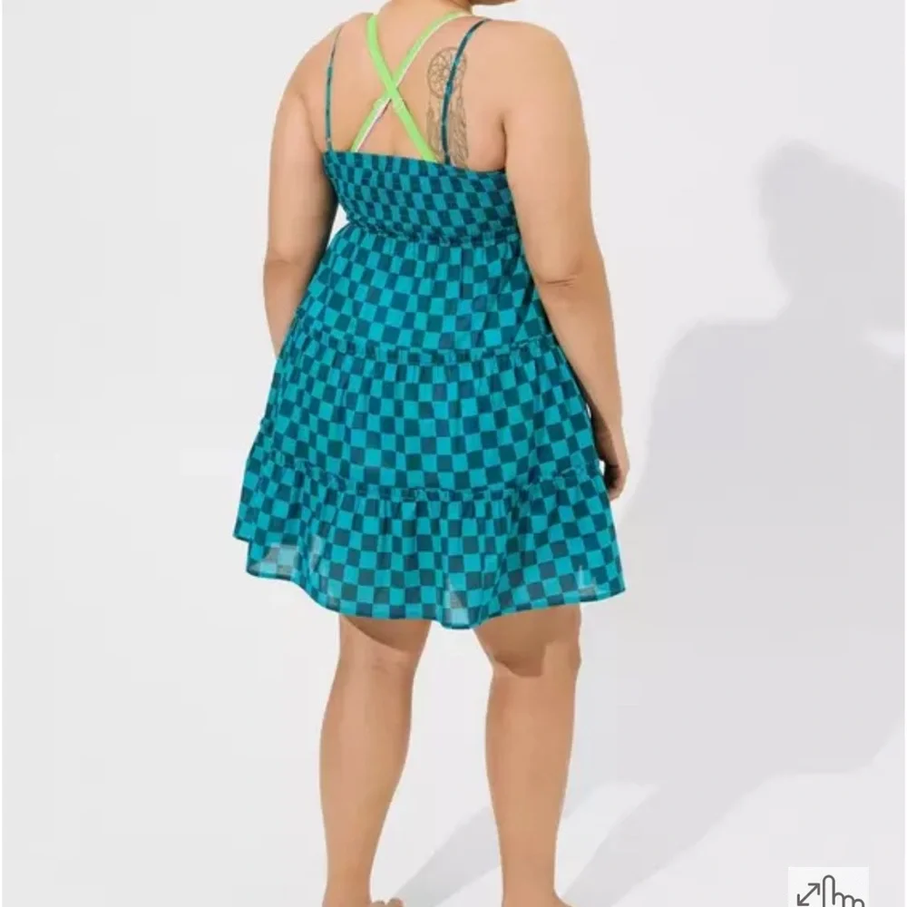 Torrid Mini Cotton Voile Trapeze Cover-Up Dress NWT Size 00/M/L - Picture 3 of 11